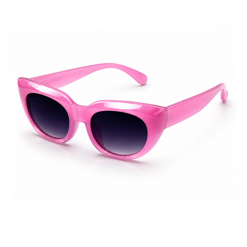 Baby Pink Cat Eye Funky Sunglasses for Women