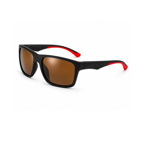Black Brown Square Trendy UV Protection sunglasses for Men