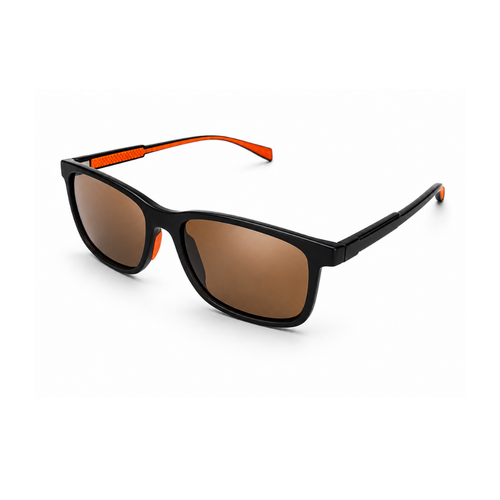 Black Brown Rectangle Trendy Polarized Sunglasses for Men