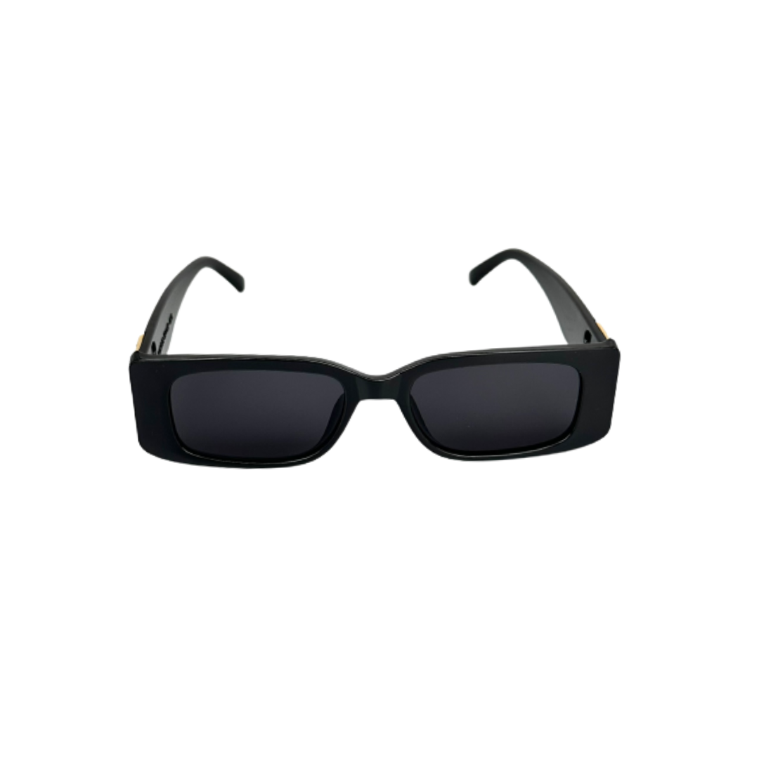 Black Rectangle Trendy Sunglasses for Men and Women Shades World