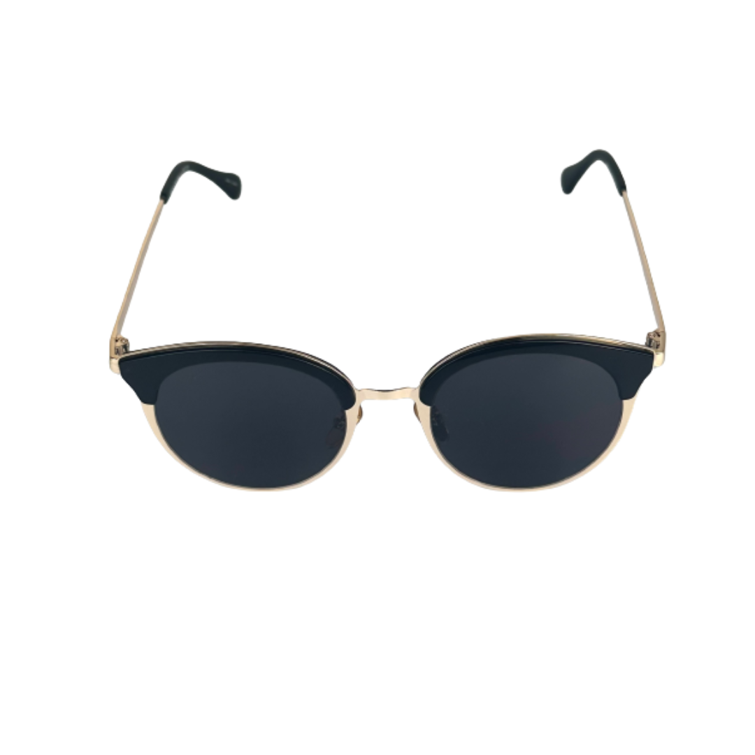 Round sunglasses - Black/Rose gold-coloured - Ladies | H&M IN