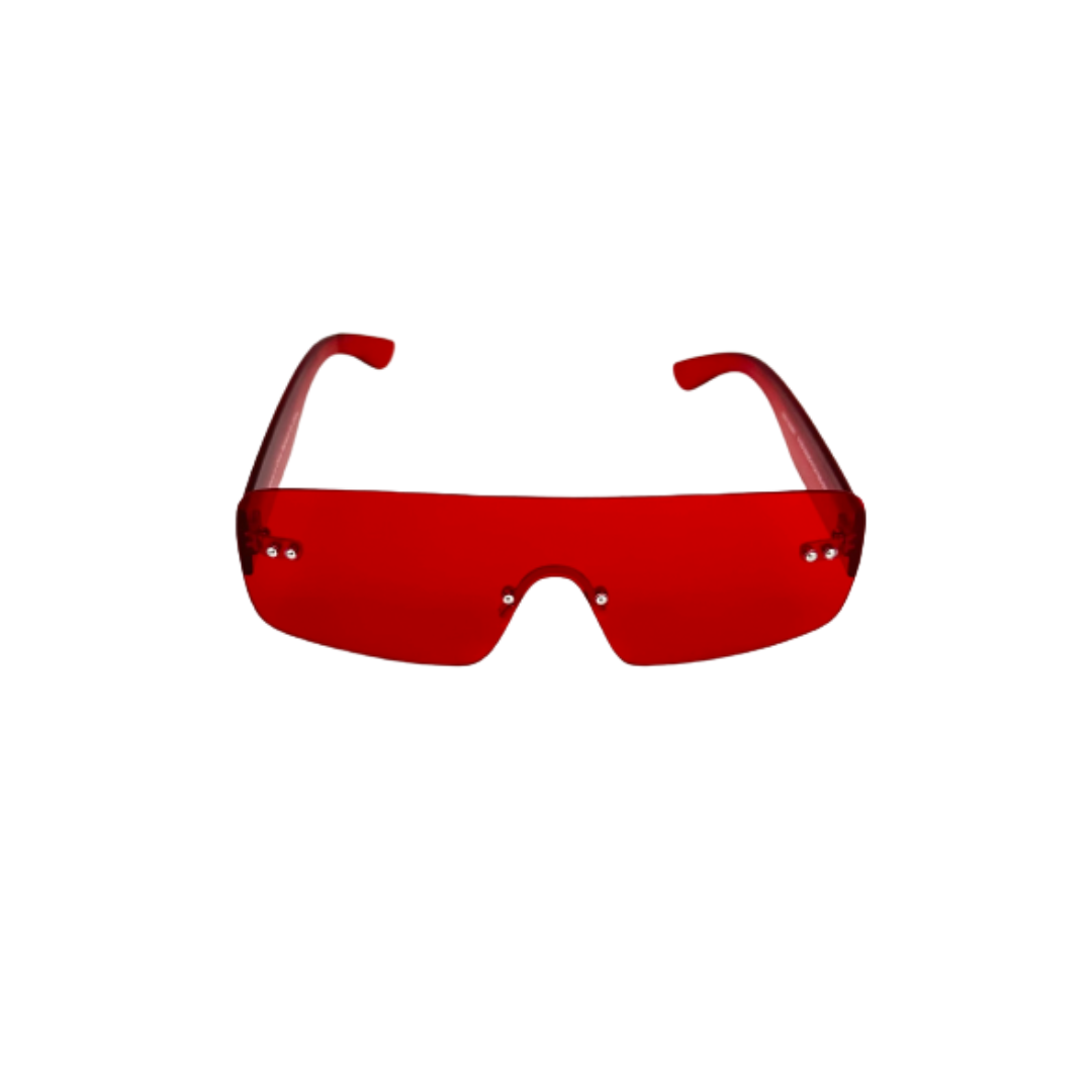 Wine Red Frame-Mirror Red Lens- Unisex Sunglasses with long hang in ne –  iryzeyewear