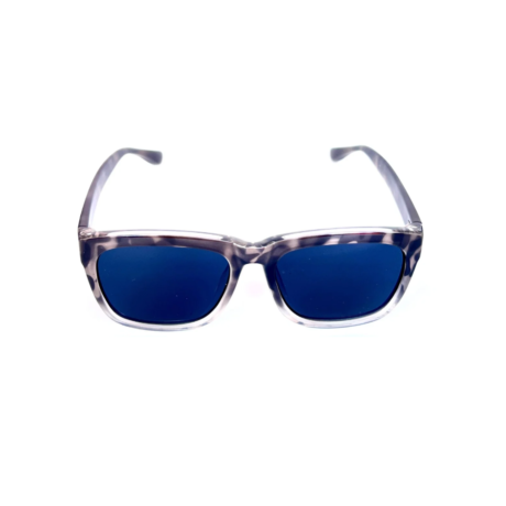 Blue Leopard Square Trendy Sunglasses for Men and women
