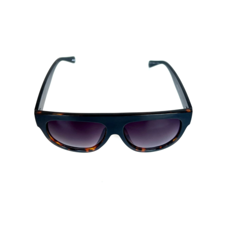 Black Leopard Square Trendy Sunglasses for Men
