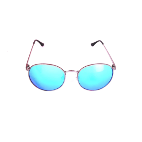 Blue Round Trendy UV Protection Sunglasses for Men and Women